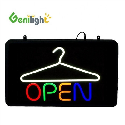 Économie d'énergie Signal ouvert LED personnalisé Genilight intérieur pour nettoyeurs à sec 3 modes de flash
