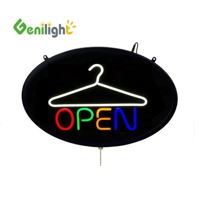 Économie d'énergie Signal ouvert LED personnalisé Genilight intérieur pour nettoyeurs à sec 3 modes de flash
