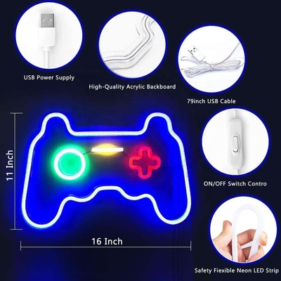5V Voltage personnalisé Jeu panneaux au néon pour la maison Bar Man Cave Golf Pub Décor