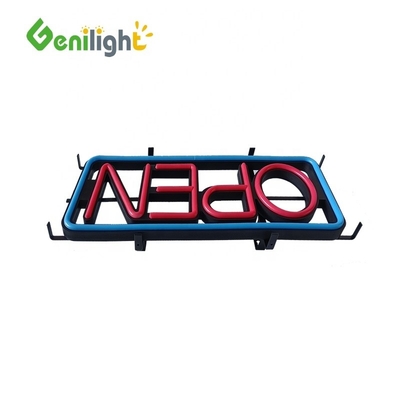 Lumière publicitaire flasher personnalisée certifiée CE pour 110-240V LED Signal ouvert inclus