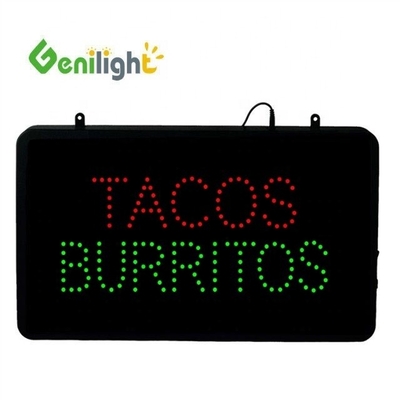 Genilight 22 * 13 pouces CE RoHS flashing LED néon signe pour le studio photo forme rectangulaire