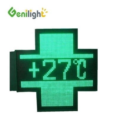 Affichage LED croisé de pharmacie extérieure avec clignotant lumineux et intégration de la fonction SDK