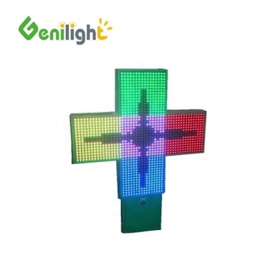 Affichage de l'angle H/V P16 P20 Pixels 3D affichage croisé LED pharmacie signe pour une utilisation en extérieur