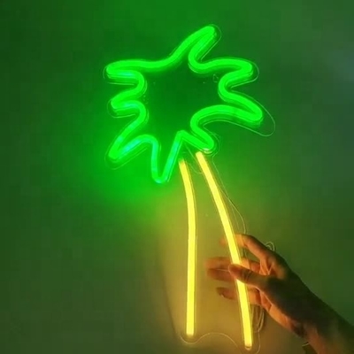 Grand panneau de néon d'arbre de noix de coco Led Flex Neon Light USB alimenté lumière de nuit pour chambre pour enfants Voltage 5V