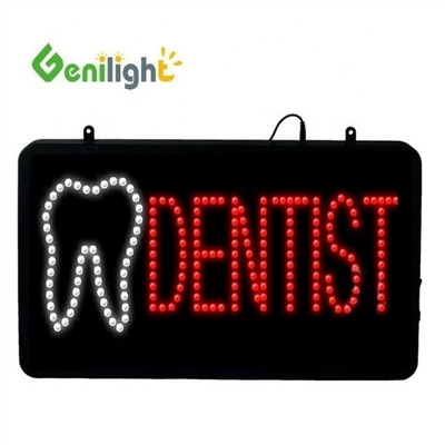 Genilight Dentiste personnalisé Affichage au néon LED animé avec logo dentaire