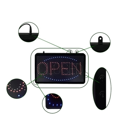 Panneau de fenêtre à LED flashant animé super lumineux ouvert fermé avec et PCB Front Board