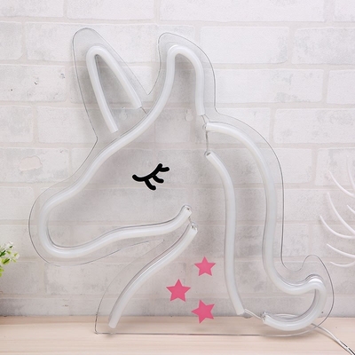 Consommation électrique 1 Unicorn Neon Lights LED Sign Parfait pour les amoureux des animaux et les joueurs