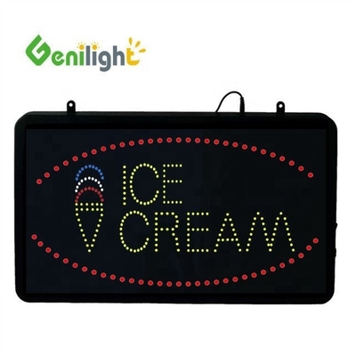 56*33 Taille du panneau Genilight Glace LED Acrylique Signal ouvert avec écran tactile