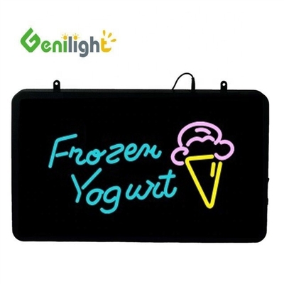 56*33 Taille du panneau Genilight Glace LED Acrylique Signal ouvert avec écran tactile