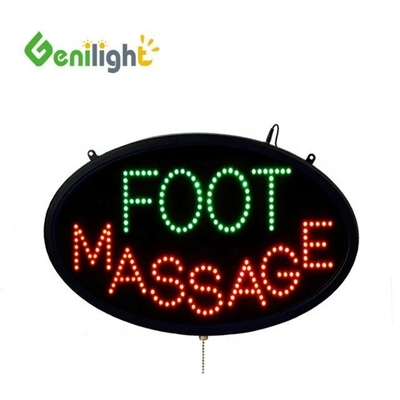 OEM écran tactile LED néon massage des pieds signe ouvert avec animation et allumage / éteinte