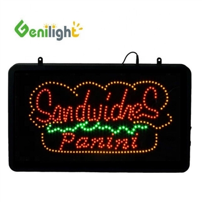 OEM écran tactile LED néon massage des pieds signe ouvert avec animation et allumage / éteinte