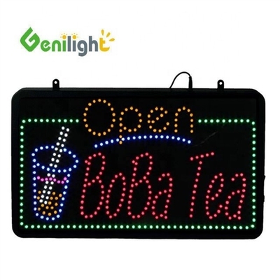 Signature d'ouverture personnalisée LED JUICE BAR avec mode d'animation clignotante et sélection de supports photo