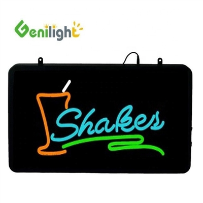 Signature d'ouverture personnalisée LED JUICE BAR avec mode d'animation clignotante et sélection de supports photo