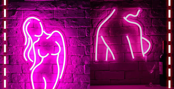 Signe au néon sexy pour la chambre à coucher homme cave bar magasin maison fête décor d'art consommation d'énergie 1