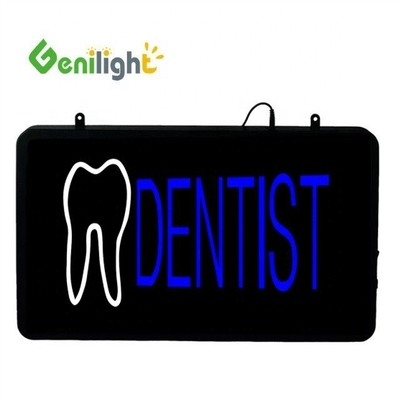 ABS Open-Mold Genilight Ovale 58 * 36cm LED néon signe ouvert avec logo de la dent