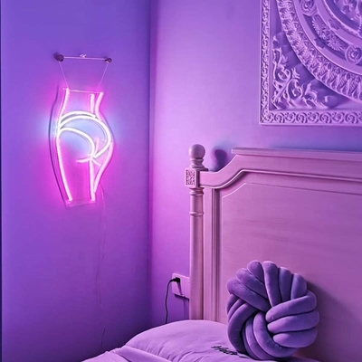 Décoration de bar pub club Lady fesses Art décoratif lumière de nuit GLT-FNS9