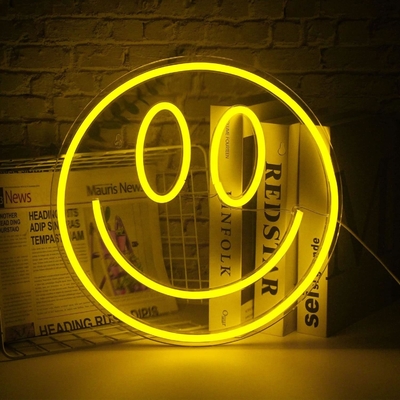 5V Voltage LED Smiley Signe personnalisé Décoration murale pour les adolescentes