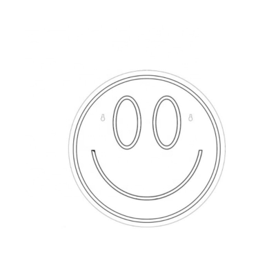 5V Voltage LED Smiley Signe personnalisé Décoration murale pour les adolescentes