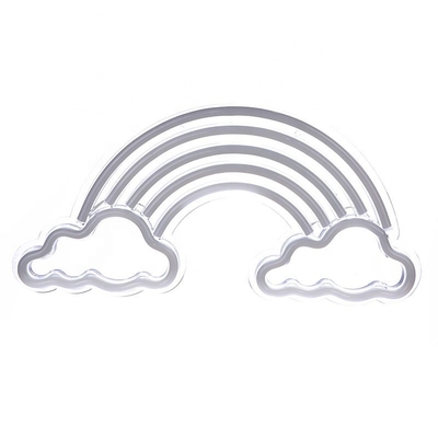Lumière arc-en-ciel néon LED Décoration murale Art Signe pour la maison Chambre à coucher Salon Bureau 5V Voltage