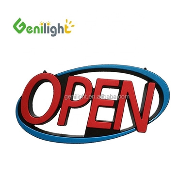 Tableau de circuits imprimés Tableau avant panneau LED avec effet néon / LED signe ouvert fermé 58 * 36 Taille du panneau
