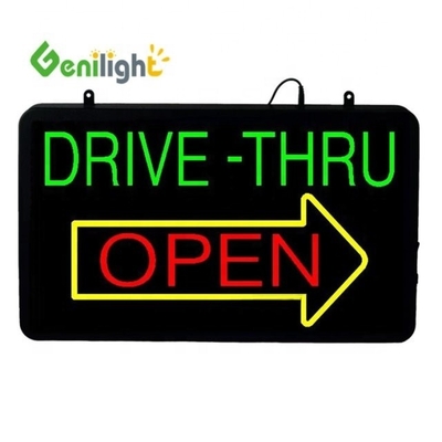Genilight Intérieur 56*33cm High Bright et Low Voltage LED Sign Open avec fonction RGB