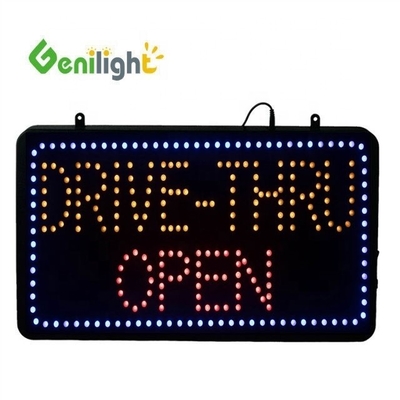 Genilight Intérieur 56*33cm High Bright et Low Voltage LED Sign Open avec fonction RGB