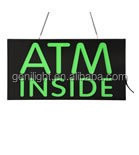 Tableau PCB Matériau acrylique et forme ovale LED Banque de publicité guichet automatique Signe ouvert