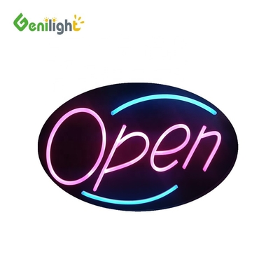 Panneau d'ouverture en néon à LED suspendu à la fenêtre avec luminosité personnalisable et fonction SDK
