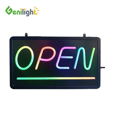 Panneau d'ouverture en néon à LED suspendu à la fenêtre avec luminosité personnalisable et fonction SDK