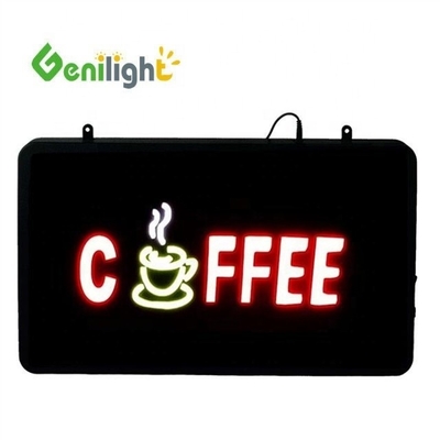 Panneau d'affichage photo médias LED néon ouvert Taille 56 * 33 Parfait pour la décoration de café et au-delà
