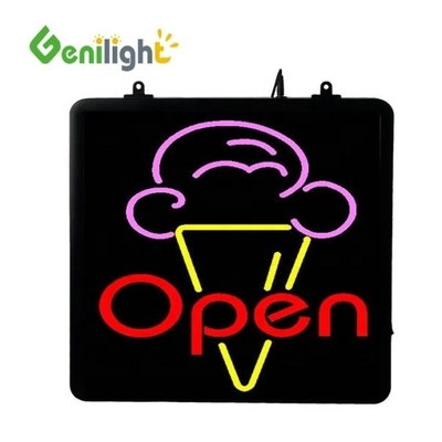 Style deco LED personnalisé gâteaux à la crème glacée Signe au néon avec affichage acrylique