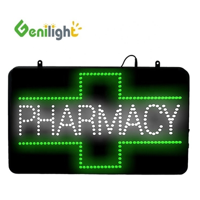 Lettre animée à LED PHARMACY Affichage ouvert avec luminosité réglable