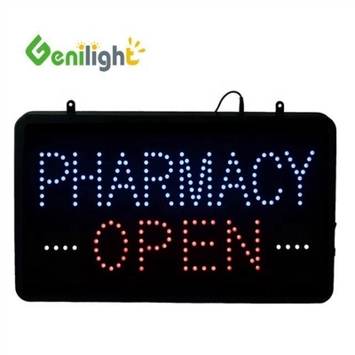 Lettre animée à LED PHARMACY Affichage ouvert avec luminosité réglable