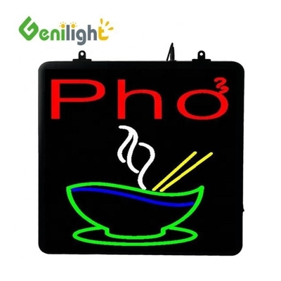 CE RoHS LVD certifié Indoor LED Sign Open pour les tacos et les burritos 22*13 pouces