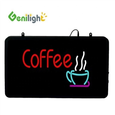 Panneau arrière acrylique classique à néon électrique LED pour café