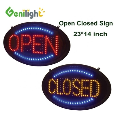 Bannière de signalisation ouverte à l'intérieur avec lumières LED 1,5 kg 30000 heures de durée de vie