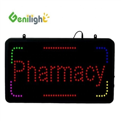GLT-LSA2213-096 Affichage lumineux de pharmacie en forme de rectangle pour intérieur