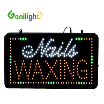 Attractive publicité LED Nails Spa Affichage avec numéro de téléphone Genilight intérieure 22 * 13 pouces