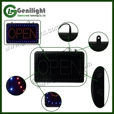 Publicité intérieure 56*33cm LED RVB Bougeant signe ouvert avec une longue durée de vie de l'original