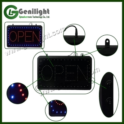 Panneau d'affichage ouvert LED personnalisé ultra lumineux semi-extérieur pour magasin de détail