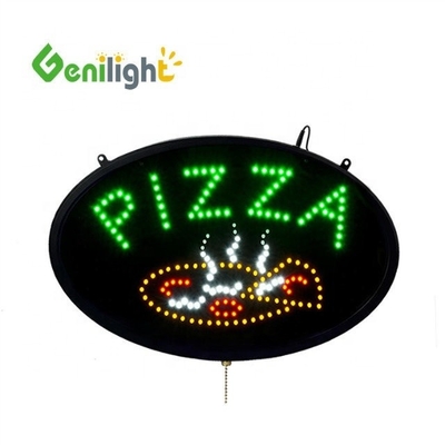 3 types de fonctionnalités de changement LED Pizza éclairé panneau néon commercial électrique