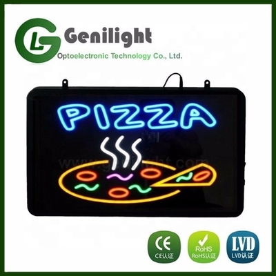 Batterie rechargeable alimentée par 12V Pizza personnalisée Neon Sign CE ROHS LVD certifié