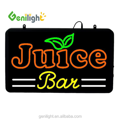 GLT-LSN5633-016 Panneau publicitaire en néon de barre de jus avec source lumineuse LED de 5 mm ou 8 mm