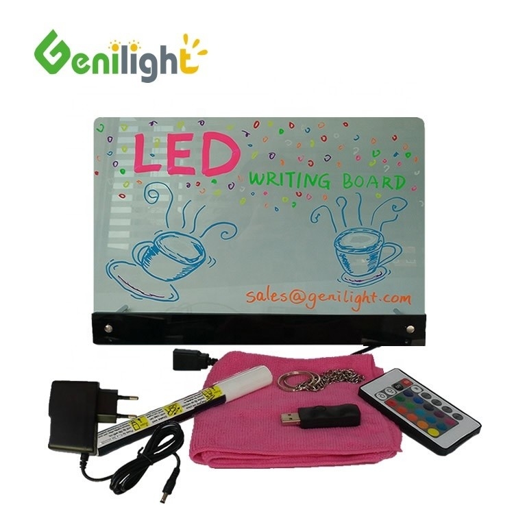 Tableau de marquage LED fluorescent illuminé en couleur entière avec angle de vue réglable H/V