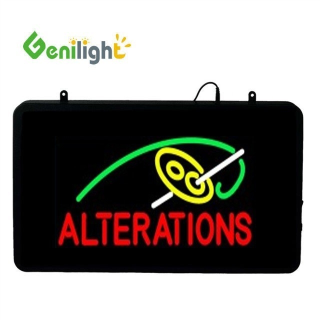L'animation clignotante Genilight 22*13 pouces LED Open Neon Sign Parfait pour la marque personnalisée