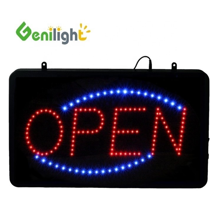 Indicateur d'ouverture LED personnalisé en néon extérieur avec matériau ABS et fonction de changement de 3 types