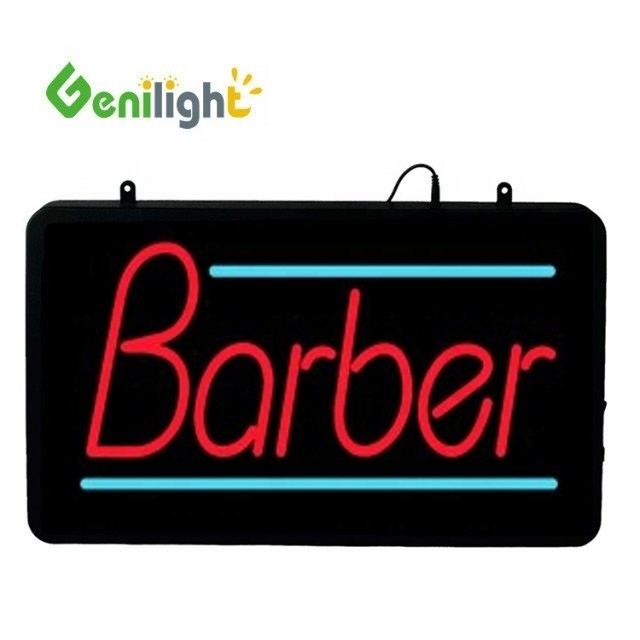 Genilight 56*33 cm panneau néon LED pour salon de coiffure