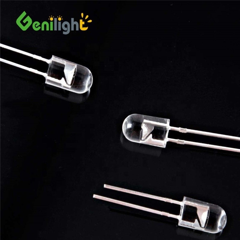 F3 3MM 2-Pin Highlight ampoule LED émettant des diodes rouge/vert CC -40-60 Capacité Vr