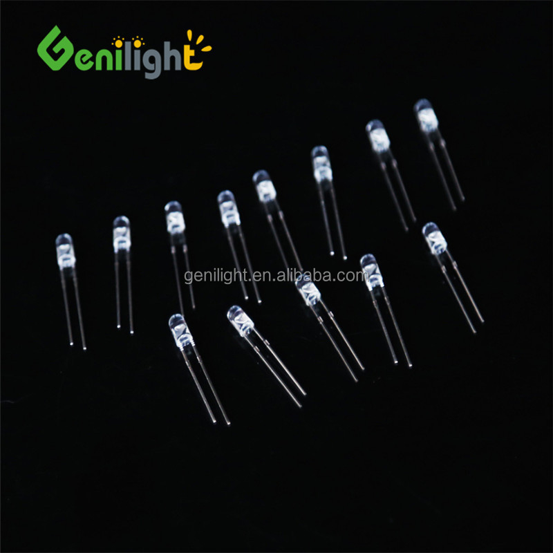 Voltage maximal inverse Max 3 mm LED lampe à diode clignotante clignotante 2,2-3V 20 MA lumière