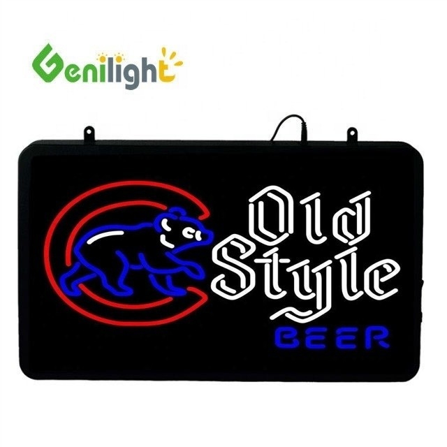 Affichage au néon LED personnalisé pour bar-boutique Tableau d'affichage acrylique Matériau d'animation résine époxy